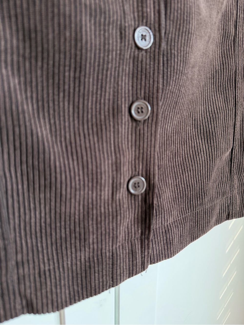 Della Spiga Brown Corduroy Skirt Size 12 - Picture 7 of 8